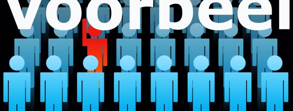 Naar Jezus voorbeeld!